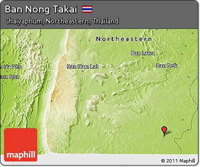 Physical 3D Map of Ban Nong Takai