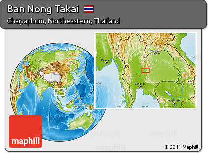 Physical Location Map of Ban Nong Takai