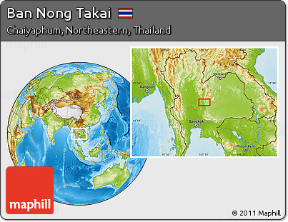 Physical Location Map of Ban Nong Takai