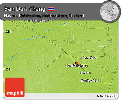 Physical 3D Map of Ban Dan Chang