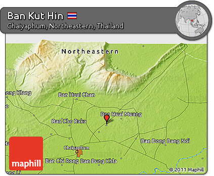 Physical 3D Map of Ban Kut Hin