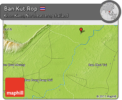 Physical 3D Map of Ban Kut Rop