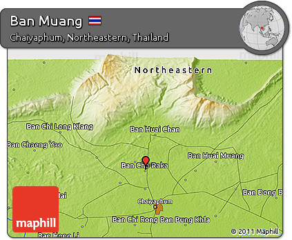 Physical 3D Map of Ban Muang