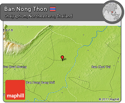 Physical 3D Map of Ban Nong Thon