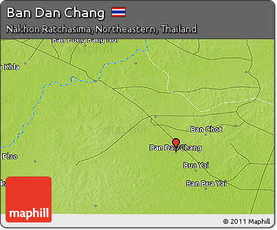 Physical 3D Map of Ban Dan Chang