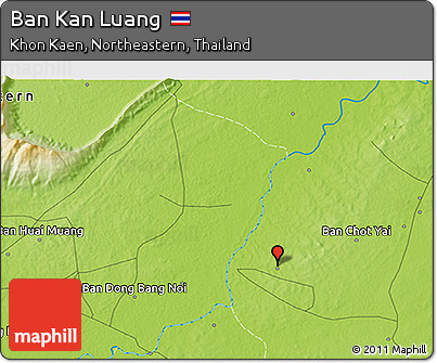 Physical 3D Map of Ban Kan Luang