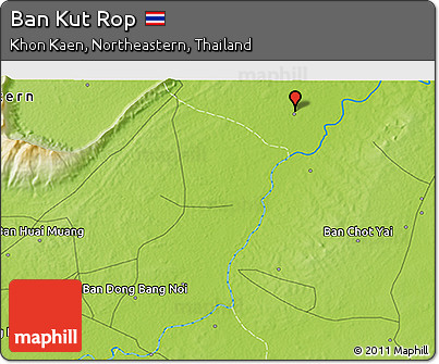 Physical 3D Map of Ban Kut Rop