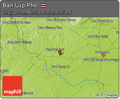 Physical 3D Map of Ban Lup Pho