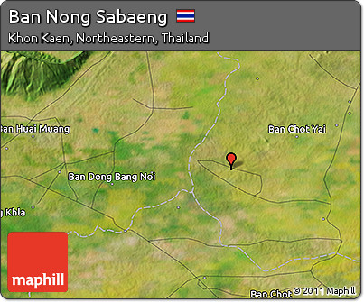 Satellite 3D Map of Ban Nong Sabaeng