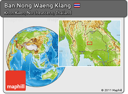 Physical Location Map of Ban Nong Waeng Klang