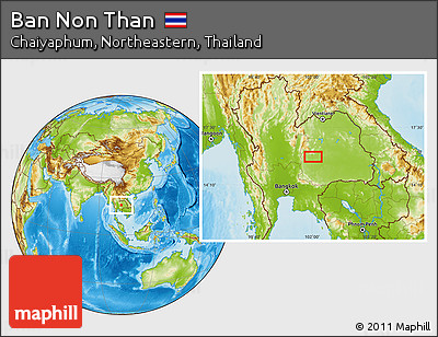 Physical Location Map of Ban Non Than