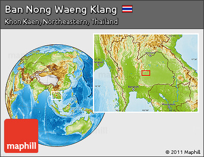 Physical Location Map of Ban Nong Waeng Klang