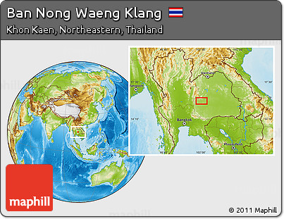 Physical Location Map of Ban Nong Waeng Klang