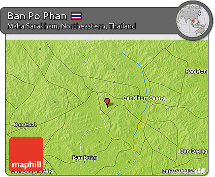 Physical 3D Map of Ban Po Phan