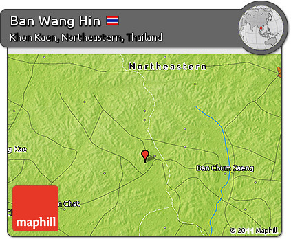 Physical 3D Map of Ban Wang Hin