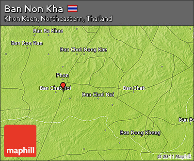 Physical 3D Map of Ban Non Kha