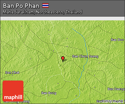 Physical 3D Map of Ban Po Phan