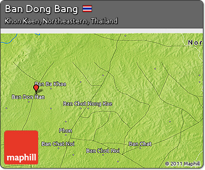 Physical 3D Map of Ban Dong Bang