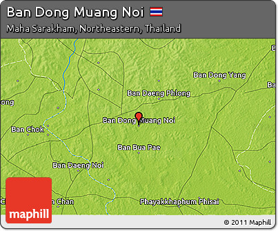 Physical 3D Map of Ban Dong Muang Noi