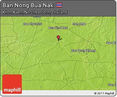 Physical 3D Map of Ban Nong Bua Nak