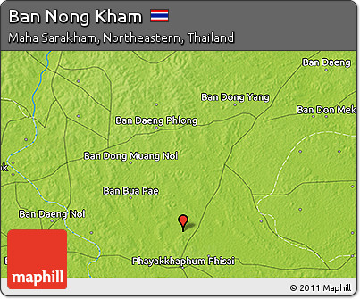 Physical 3D Map of Ban Nong Kham
