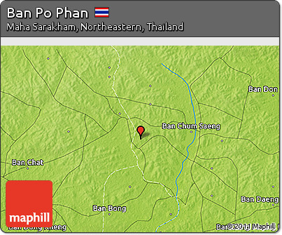 Physical 3D Map of Ban Po Phan
