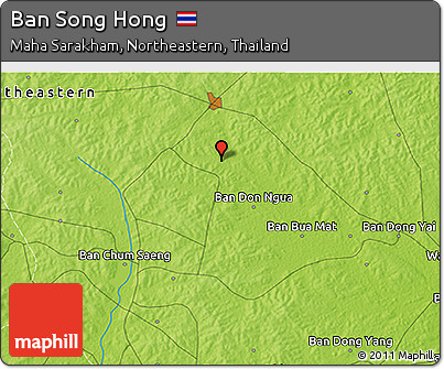 Physical 3D Map of Ban Song Hong