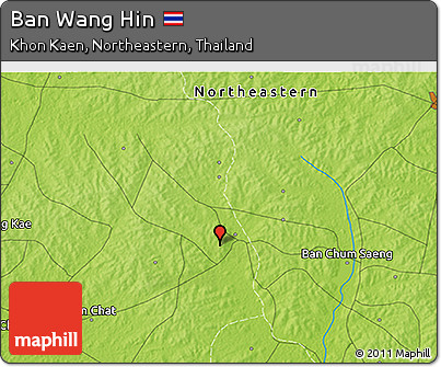 Physical 3D Map of Ban Wang Hin