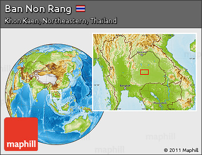 Physical Location Map of Ban Non Rang