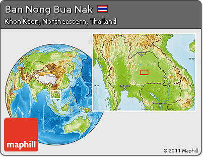 Physical Location Map of Ban Nong Bua Nak
