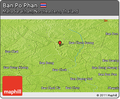 Physical Panoramic Map of Ban Po Phan