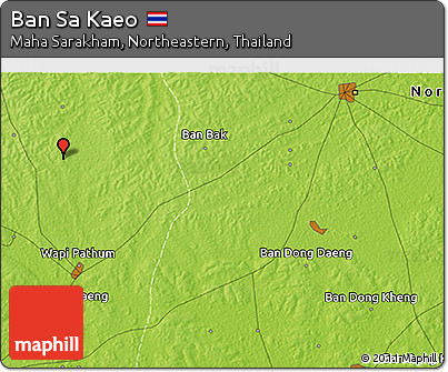 Physical 3D Map of Ban Sa Kaeo