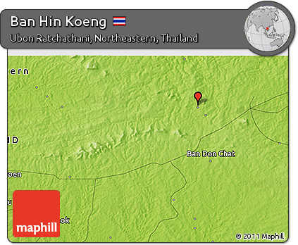 Physical 3D Map of Ban Hin Koeng