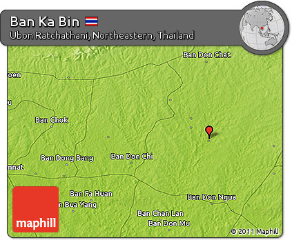 Physical 3D Map of Ban Ka Bin