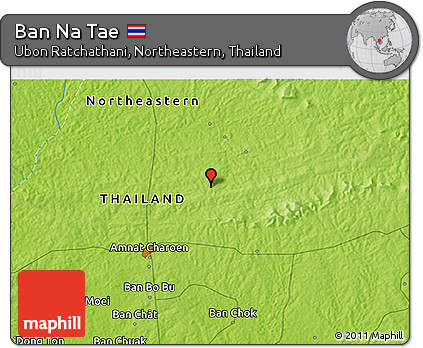 Physical 3D Map of Ban Na Tae