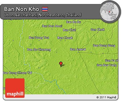 Physical 3D Map of Ban Non Kho