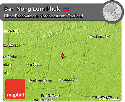 Physical 3D Map of Ban Nong Lum Phuk