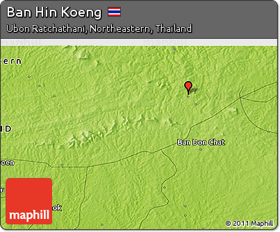 Physical 3D Map of Ban Hin Koeng
