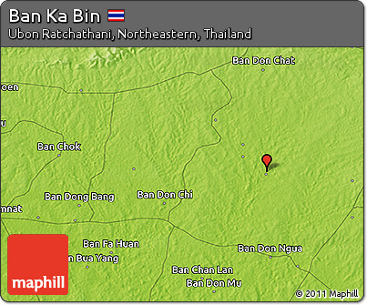Physical 3D Map of Ban Ka Bin