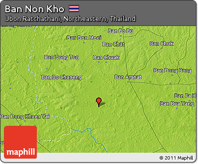 Physical 3D Map of Ban Non Kho
