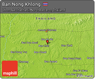 Physical 3D Map of Ban Nong Khlong