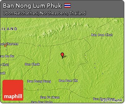 Physical 3D Map of Ban Nong Lum Phuk