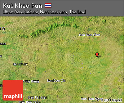Satellite 3D Map of Kut Khao Pun