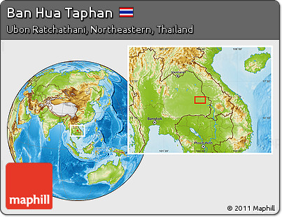 Physical Location Map of Ban Hua Taphan