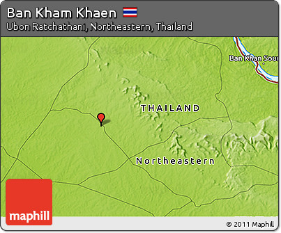 Physical 3D Map of Ban Kham Khaen