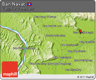 Physical 3D Map of Ban Naxat