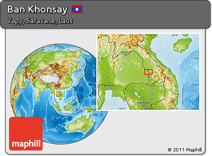 Physical Location Map of Ban Khonsay