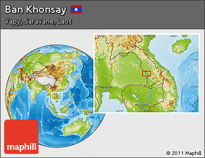 Physical Location Map of Ban Khonsay