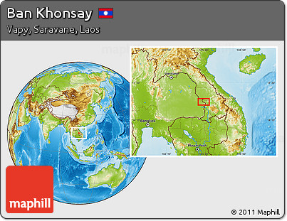 Physical Location Map of Ban Khonsay