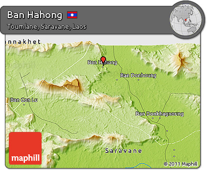 Physical 3D Map of Ban Hahong